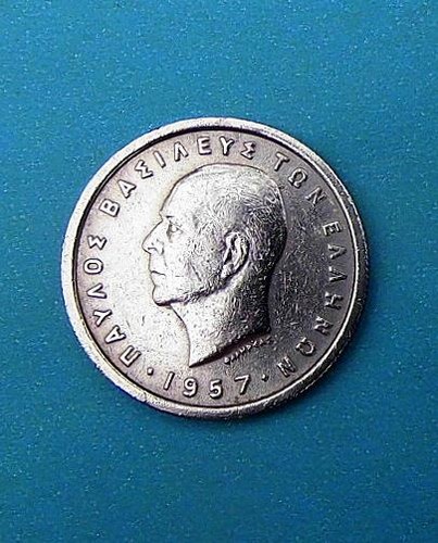 Regno grecia dracma 1957 - regno, di