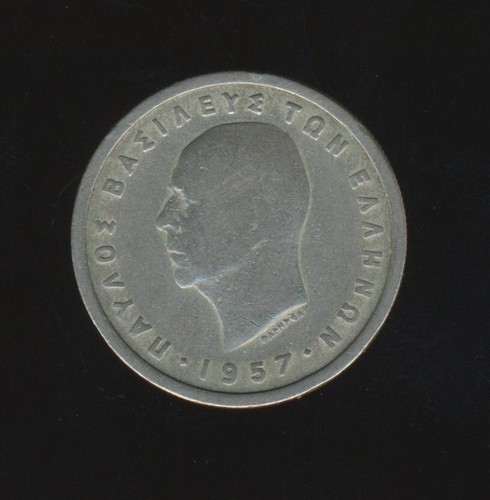 Grecia dracme 1957 vg - 2, vg-f