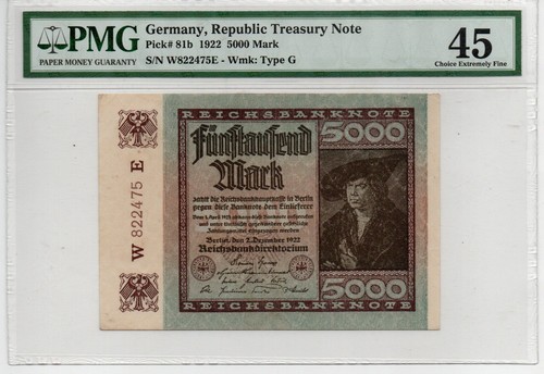 Germania 1922 5000 marchi - 1922,