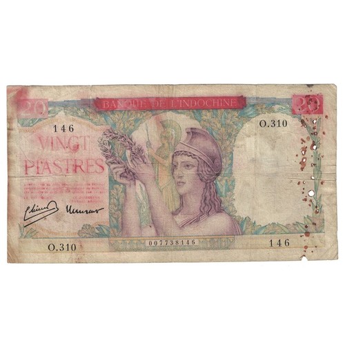 Billet indocina francese 20 - francese,,