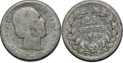 Netherlands cents 1849 - netherlands,