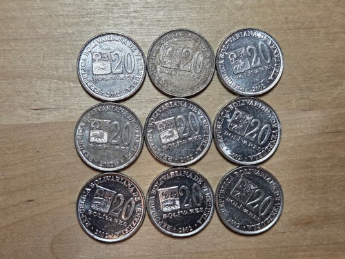 Venezuela monete bolivares - venezuela, 20