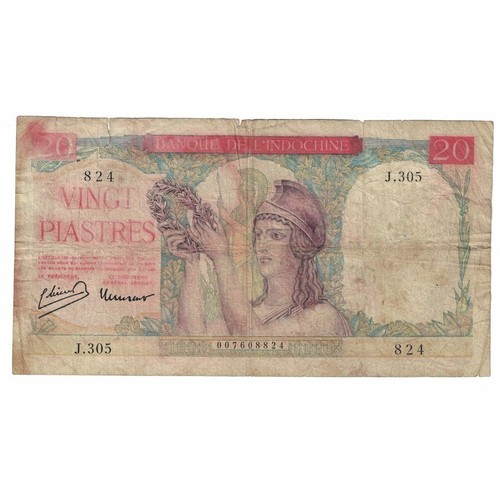 649495 banconota indo - banconota,, indo-cina