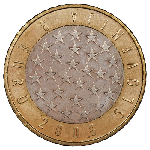 Slovénie euros 2008 - 3,